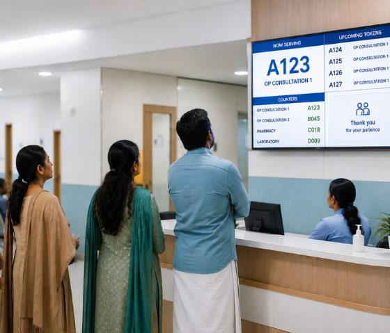 Hospital Plus queue display