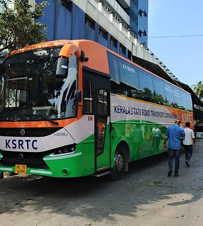 KSRTC bus exterior advertising